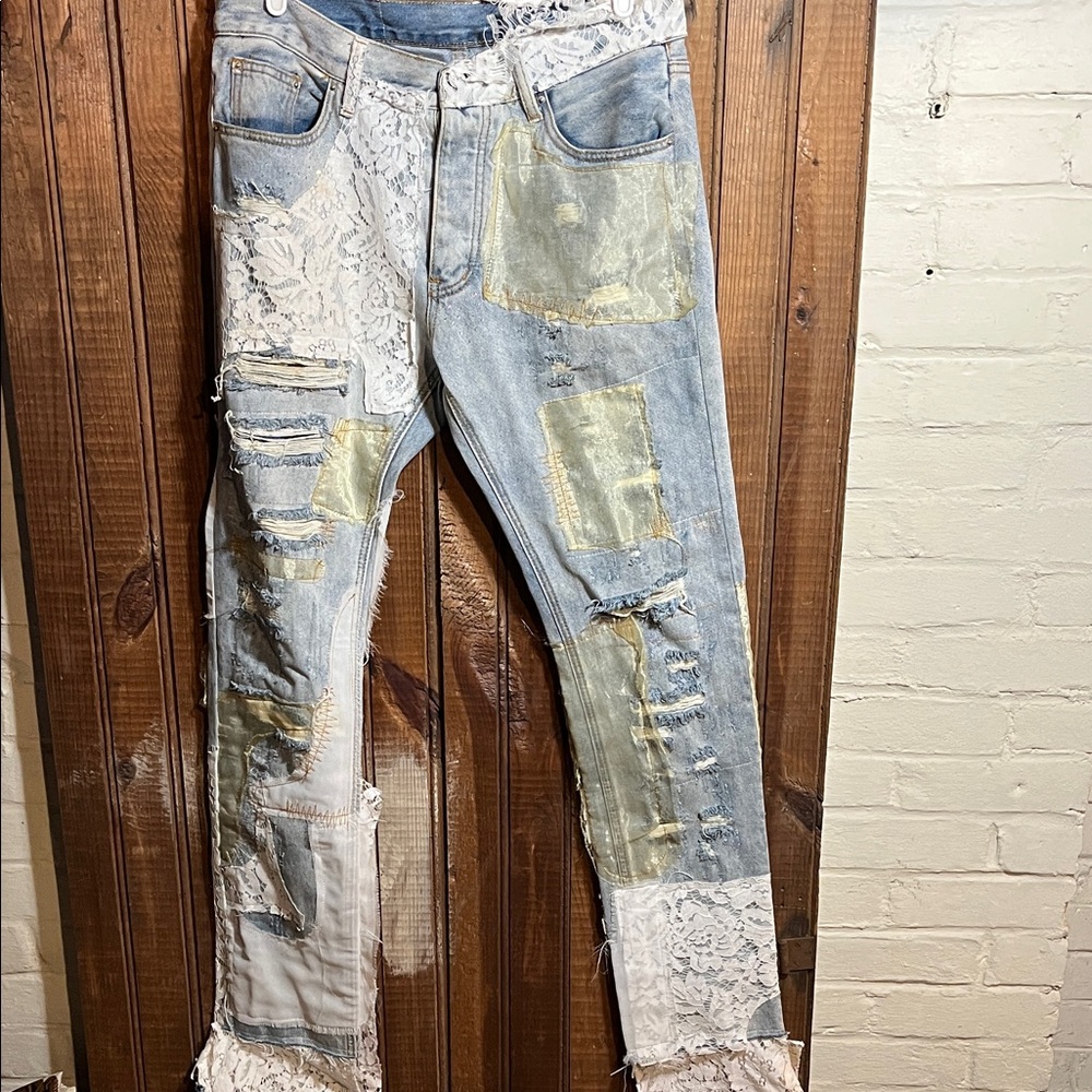 Stylish Patchwork Jeans - image 1